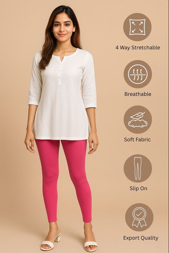 Ankle Length Cotton Leggings