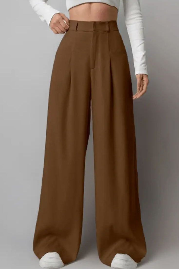 High Waist Casual Trousers