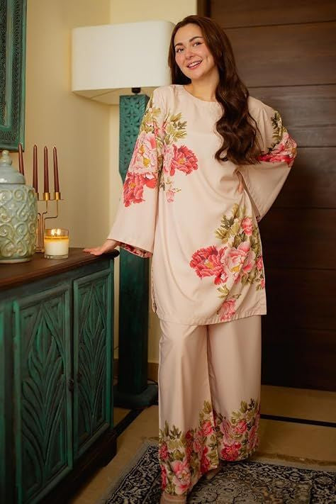 Floral Printed Long Coord Set