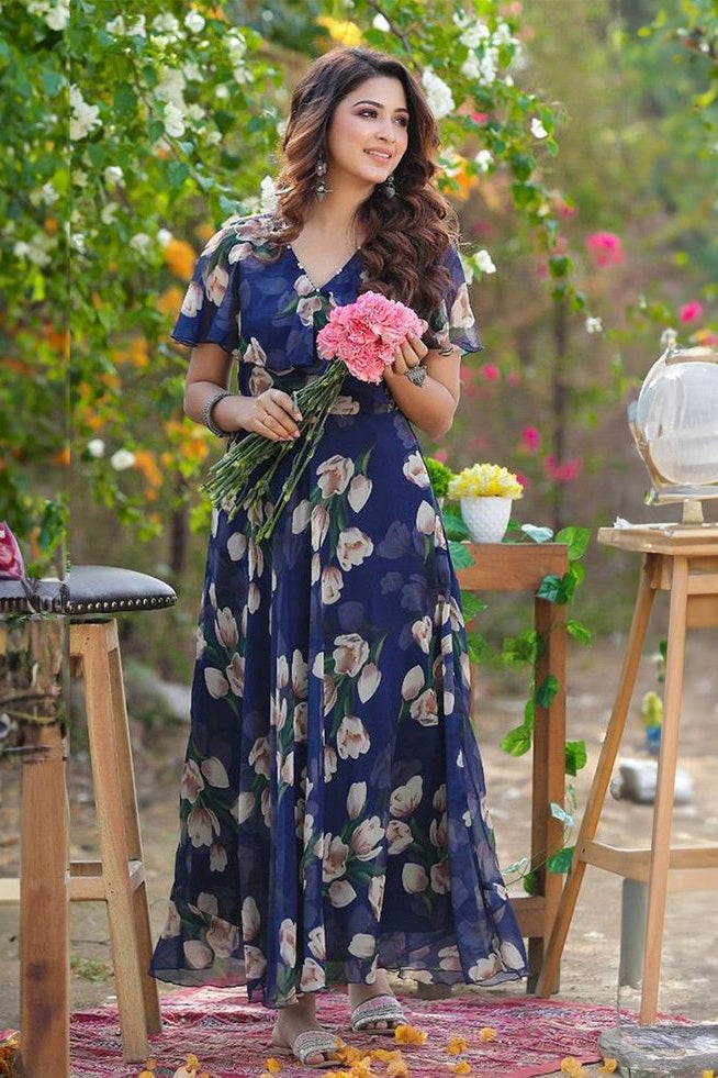 Floral Printed Cotton Kurti