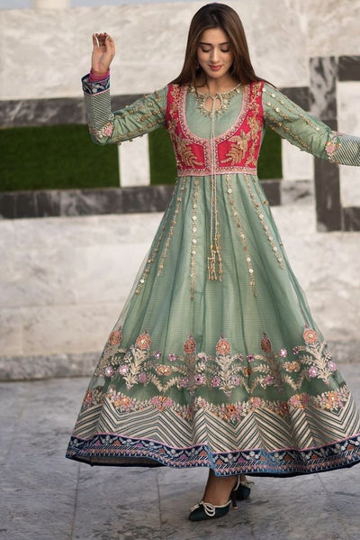 Embroidered Party Wear Frock