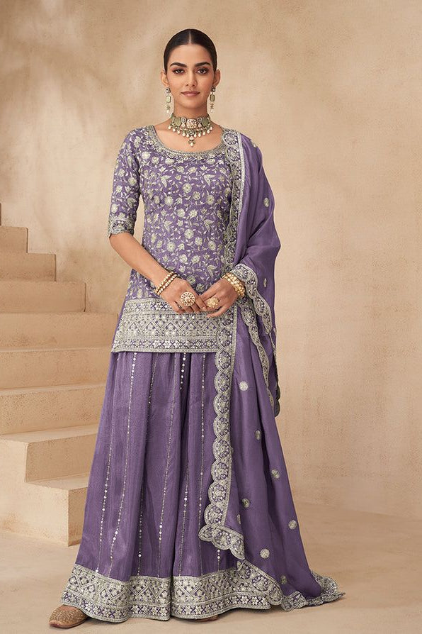 Classic Ethnic Sharara Set with Dupatta