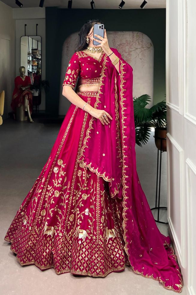 Festive Silk Lehenga Choli