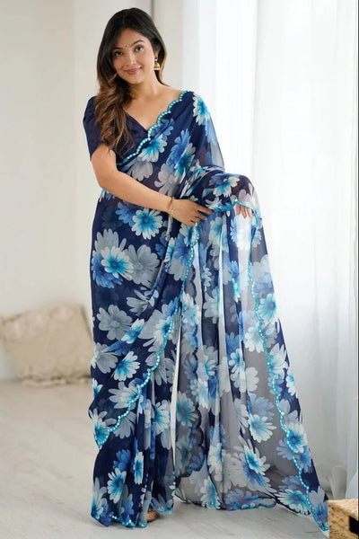IRA Creations Floral Printed Daily Wear Saree