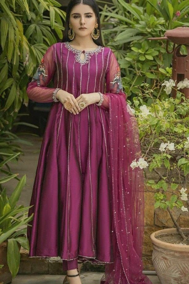 Embroidered Party Wear Frock