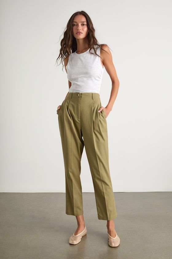 Comfort Fit Ankle Length Trousers