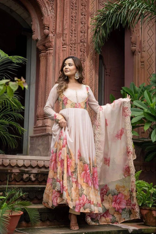 Anarkali Style Party Wear Frock