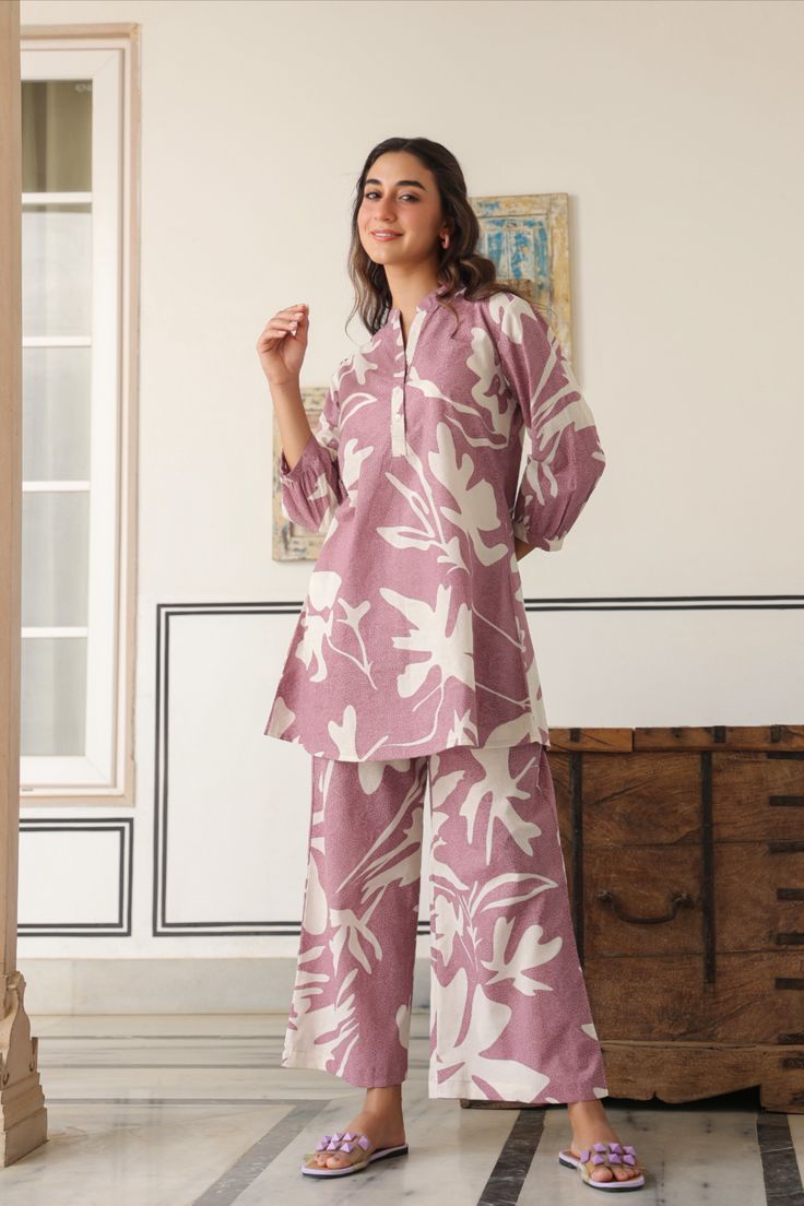 Floral Print Short Coord Set