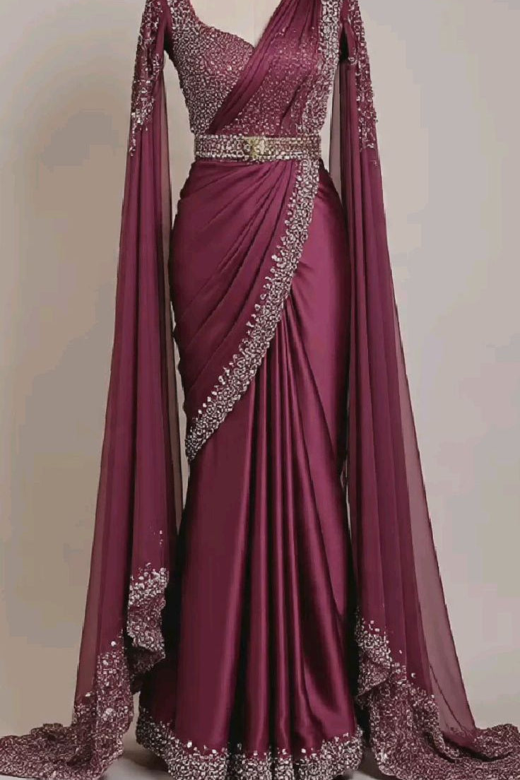 Embroidered Party Wear Saree