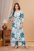 Classic Printed A-Line Kurti Set – Daily Wear