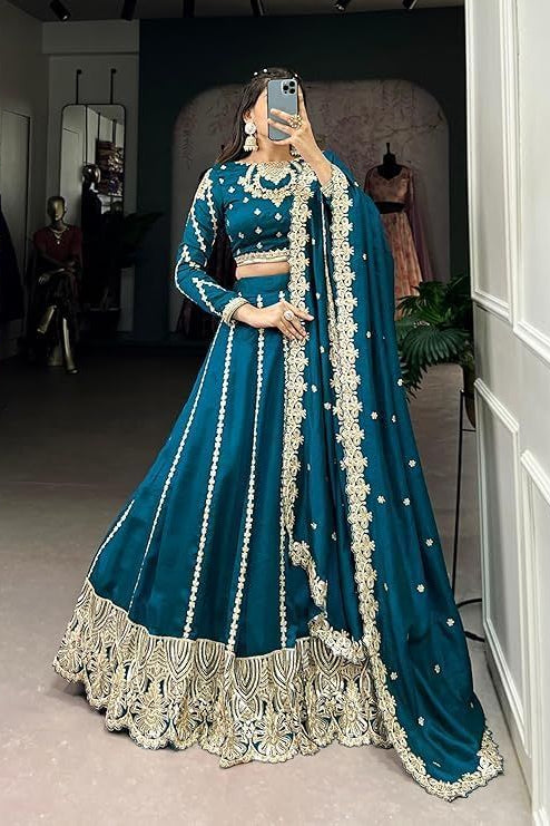 Festive Silk Lehenga Choli